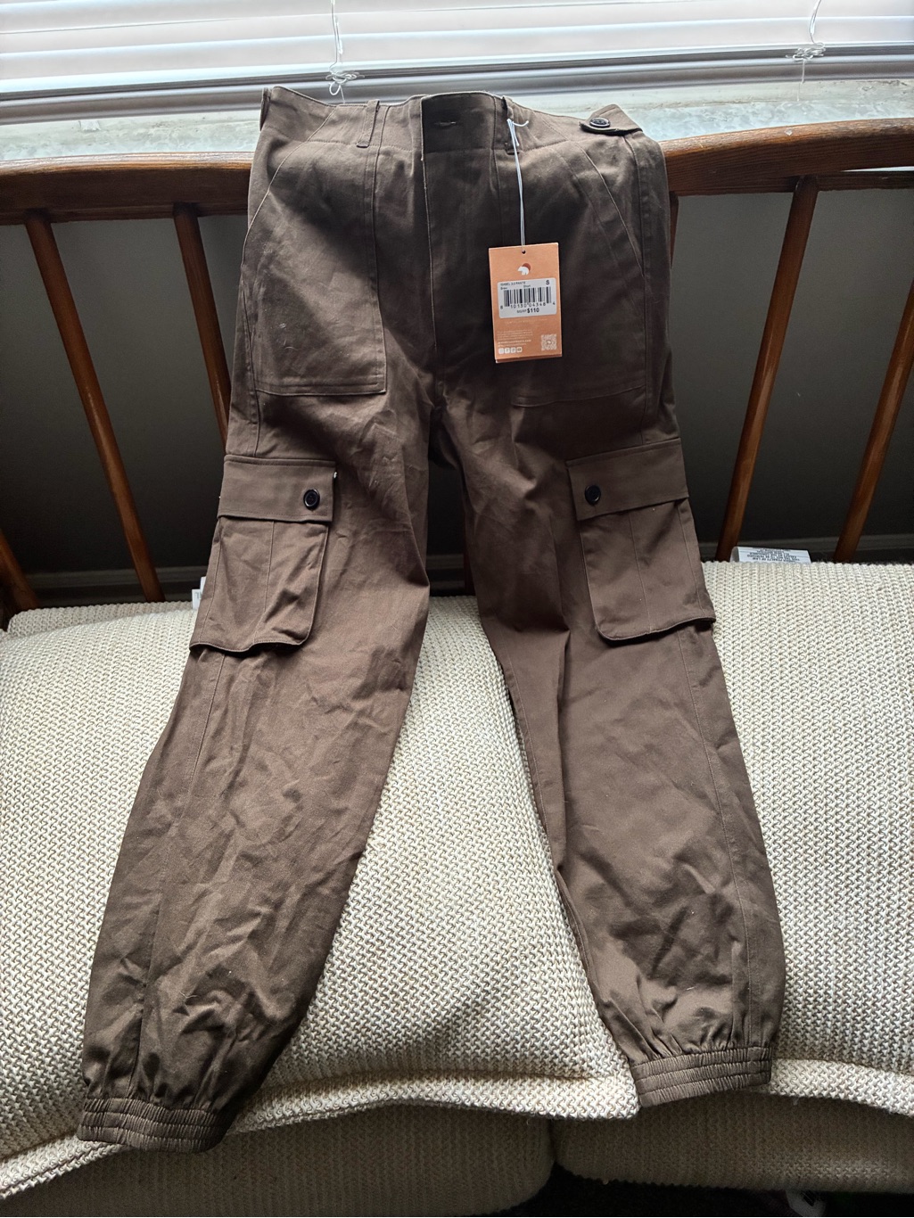 Wondery Outdoors Brown Cargo Jogger Pants For Women - Size Small Short Length — image 3 of 8
